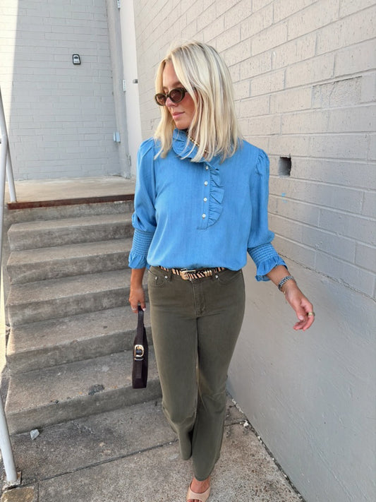 DENIM BLOUSE