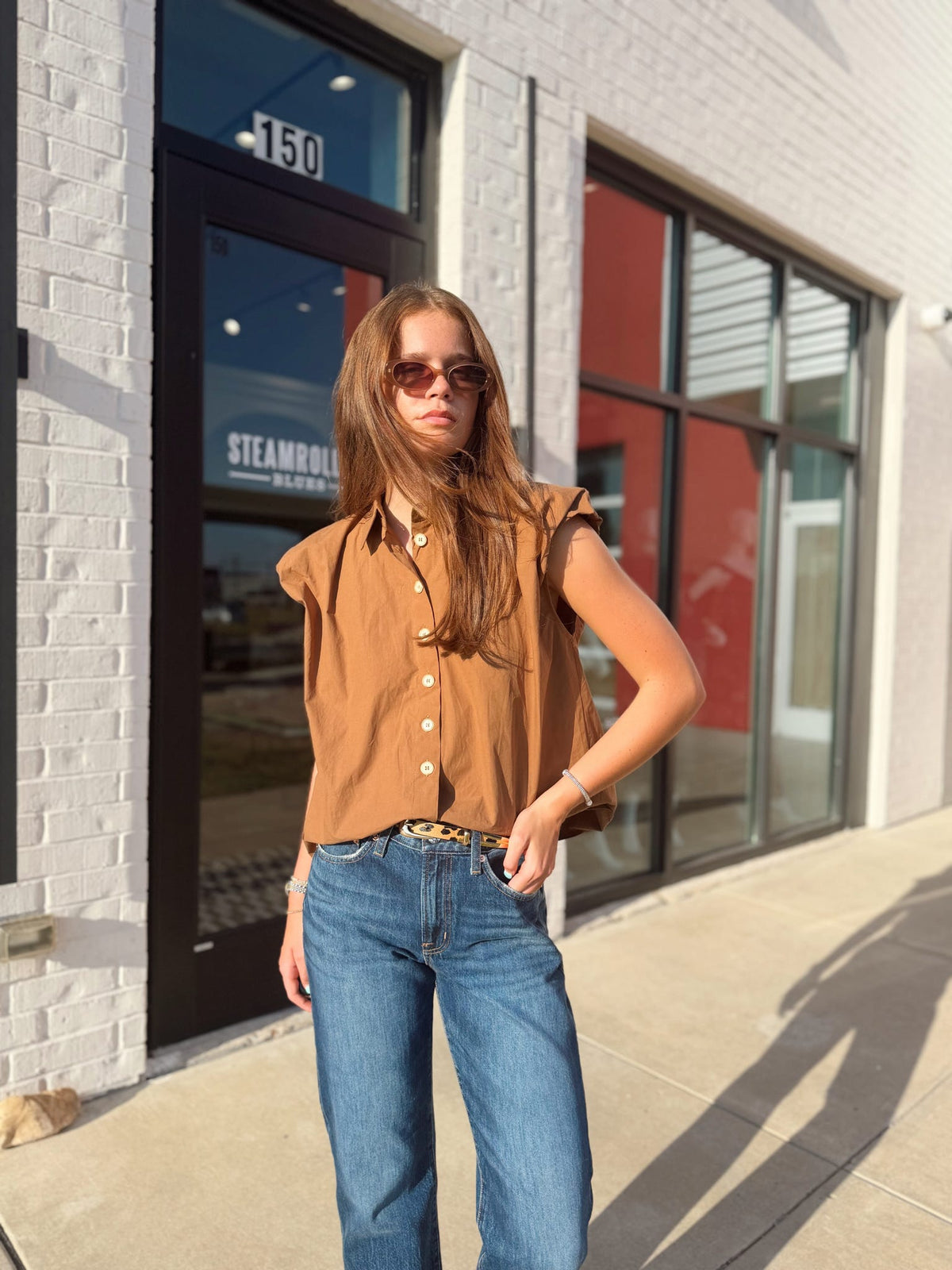 SOLID POPLIN BUBBLE TOP