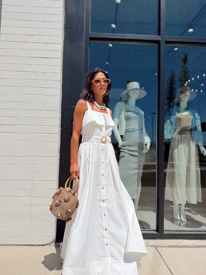 FLUID RAYON MIDI DRESS