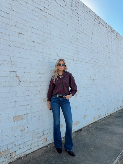 GALLI EMBELLISHED RUCHED SHIRT