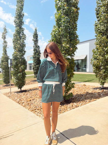LONG SLEEVE STRIPED TOP