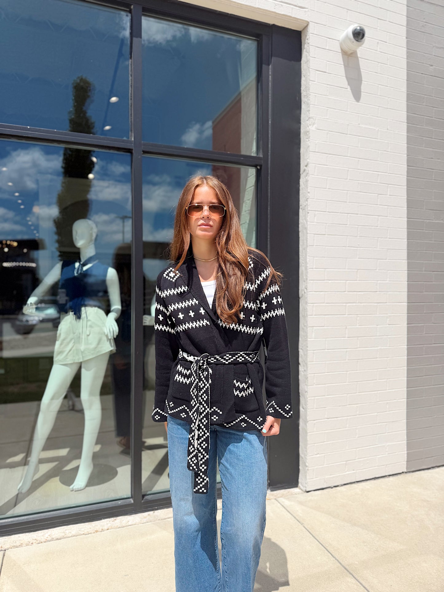CECILE LONG RAGLAN SLEEVE SHAWL