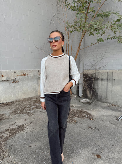 OLIVIA BASEBALL SWEATER