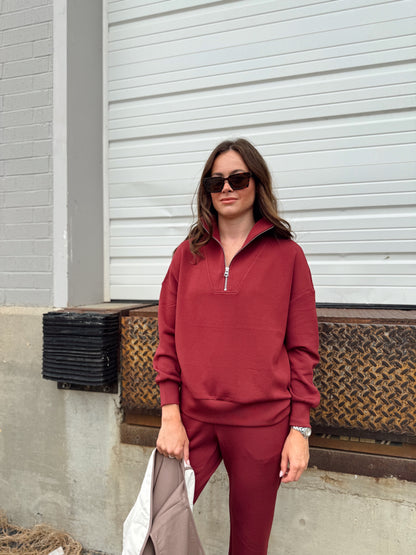 HAWLEY HALF ZIP SWEAT