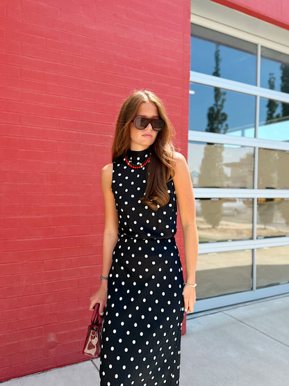ENNIS POLKA DOT BOW TOP