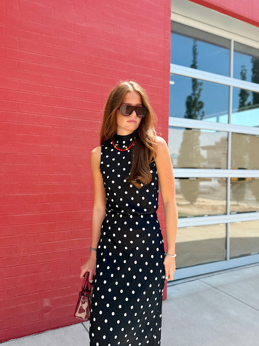 ENNIS POLKA DOT BOW TOP