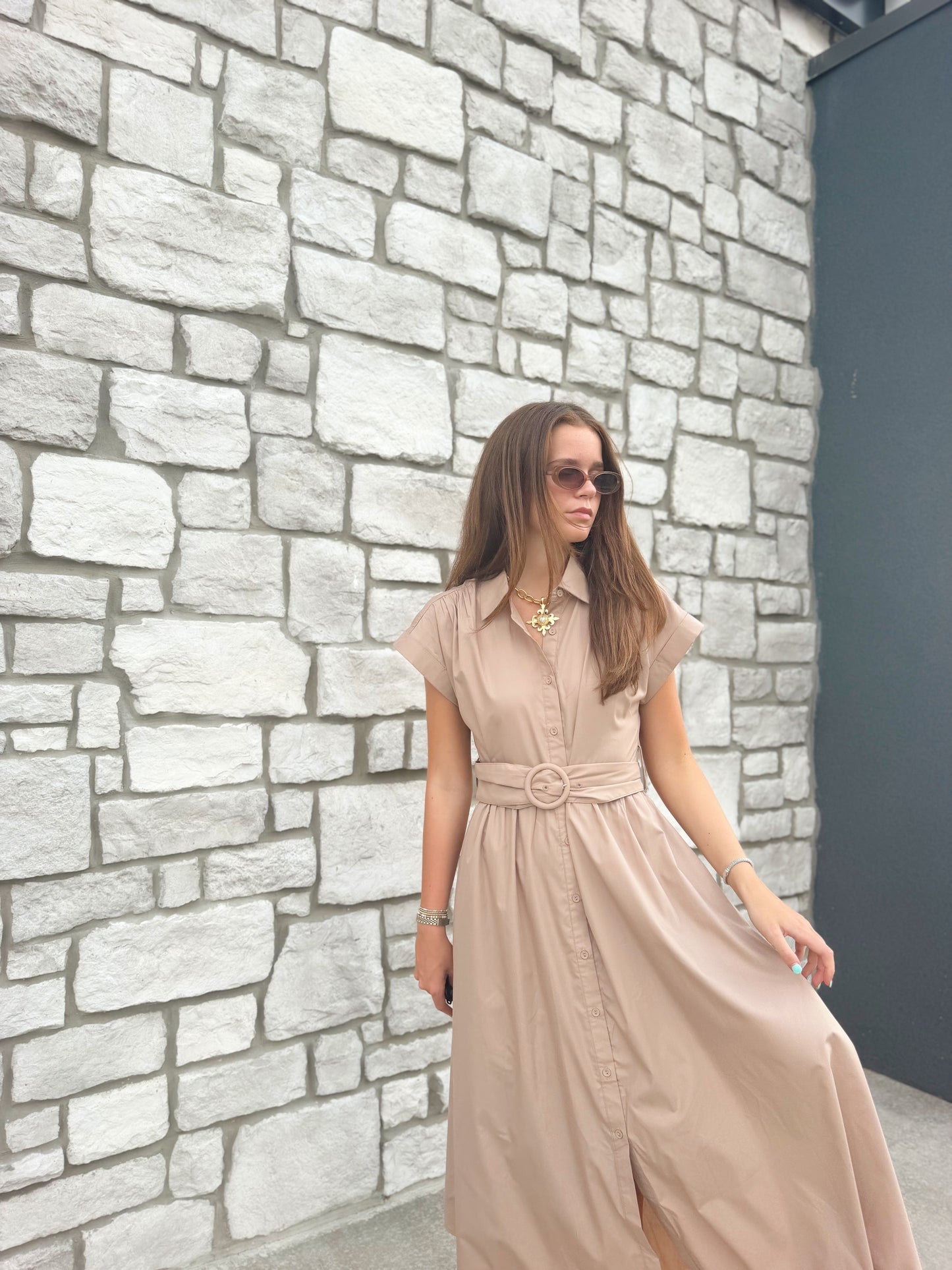 BELTED MAXI