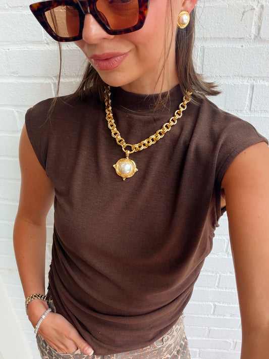 SWEETIE MOCK NECK TANK