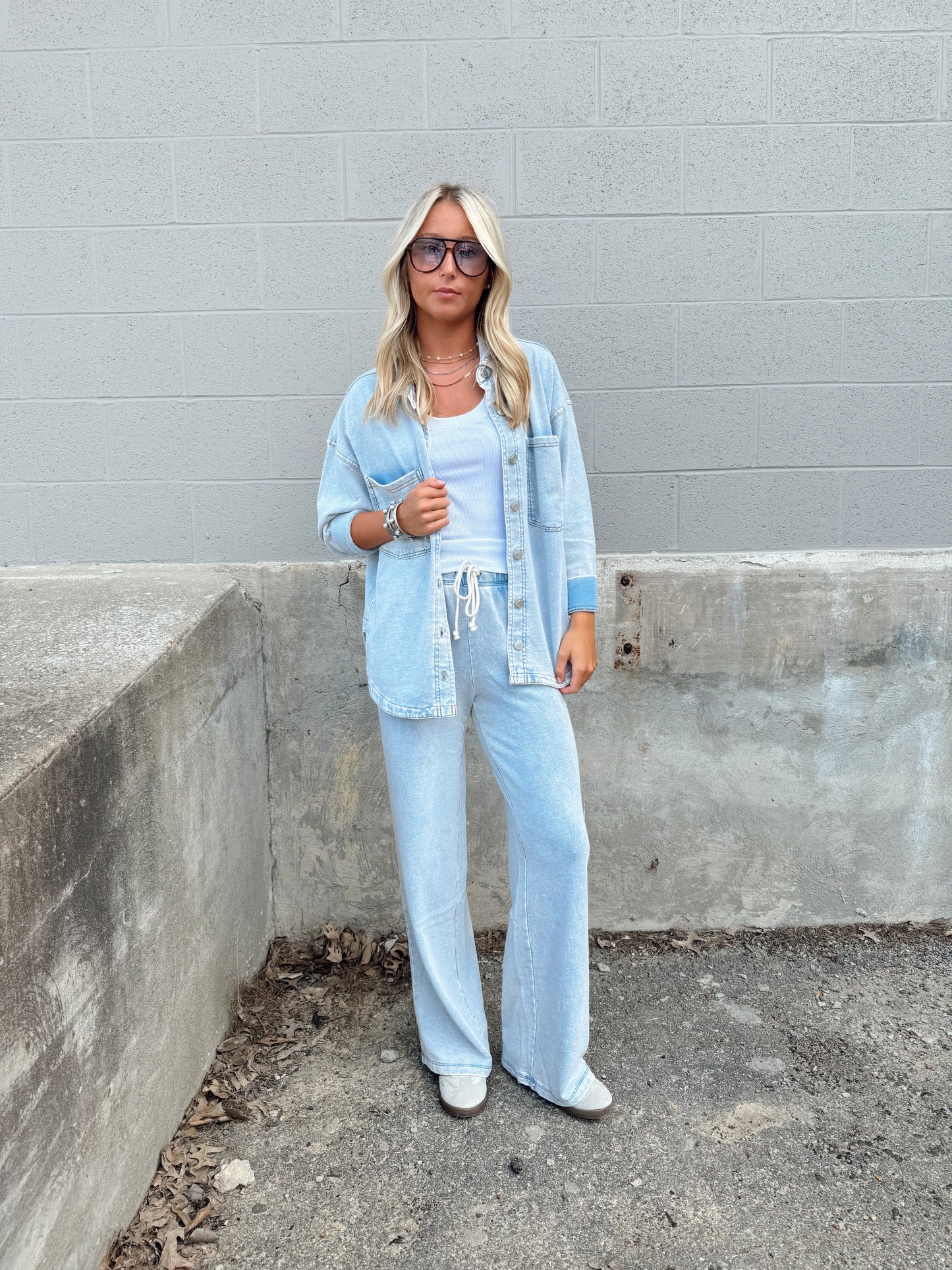 HUNTER KNIT DENIM LOUNGE PANT