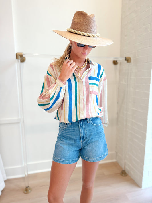 SAIL AWAY BUTTON UP