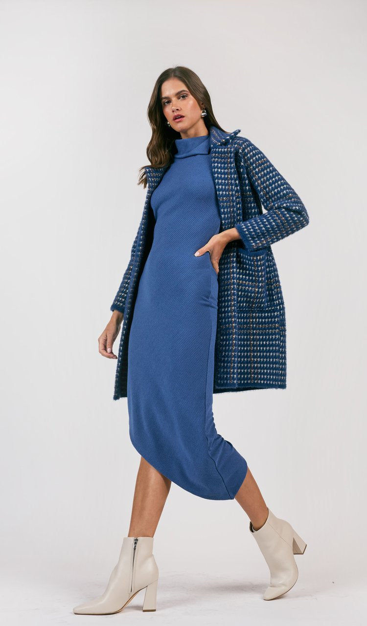 MARCEAU HOUNDSTOOTH COAT