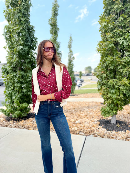 POLKA DOT BLOUSE