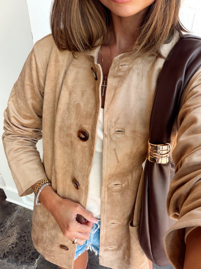 DECKER SUEDE CHORE COAT