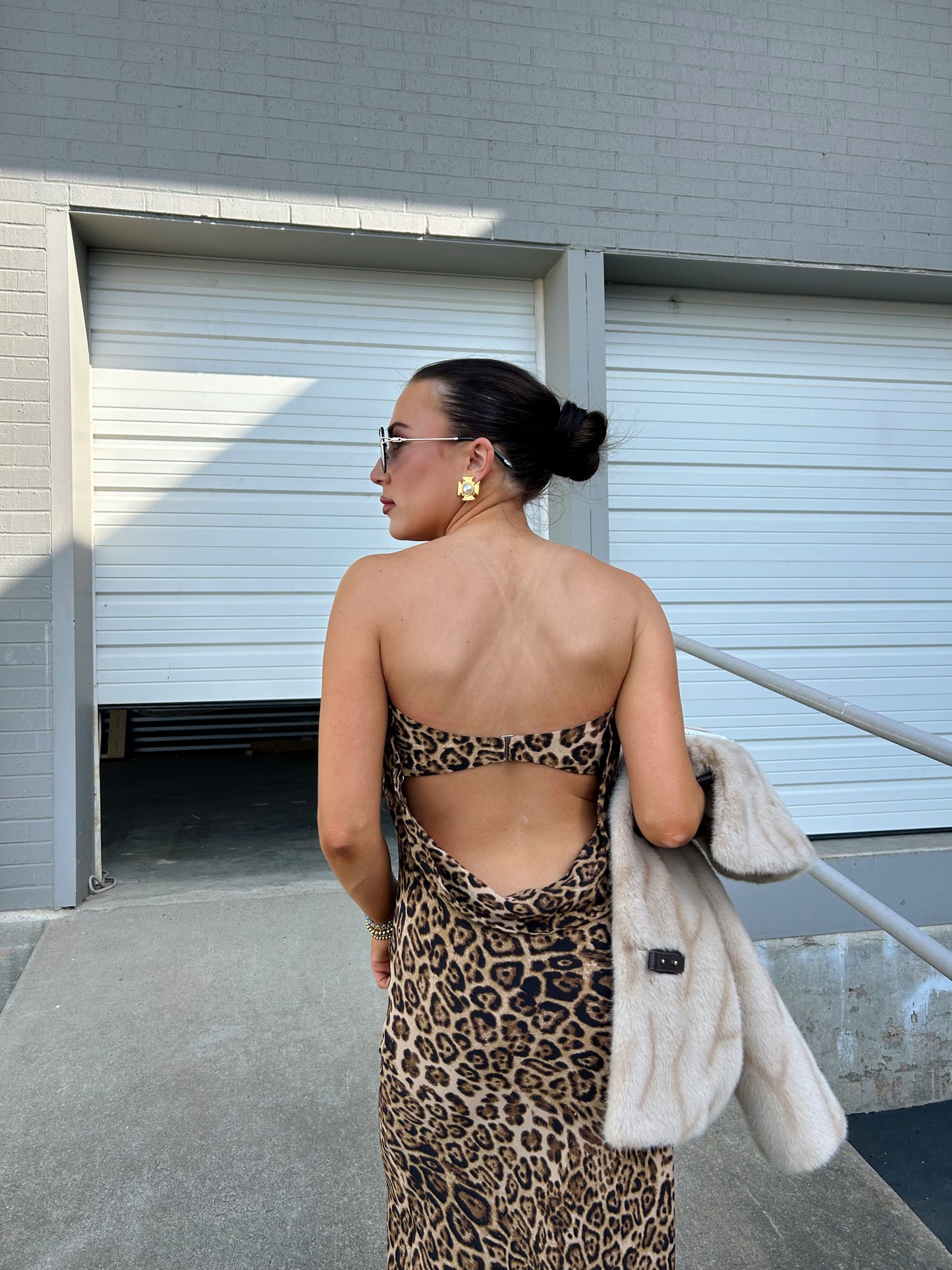 LEOPARD TUBE DRESS