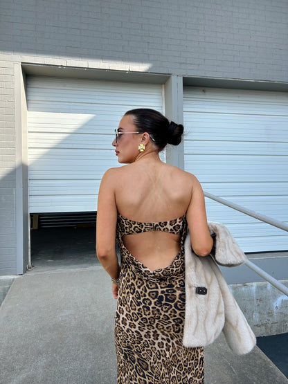 LEOPARD TUBE DRESS