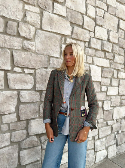 GREEN WELSH PLAID JACKET