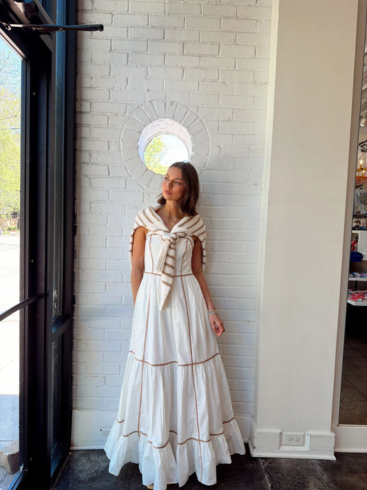 CAMBRIA SQUARE NECKLINE SLEEVELESS MAXI