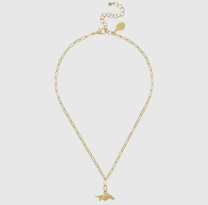 MINI PAPERCLIP RAZORBACK NECKLACE
