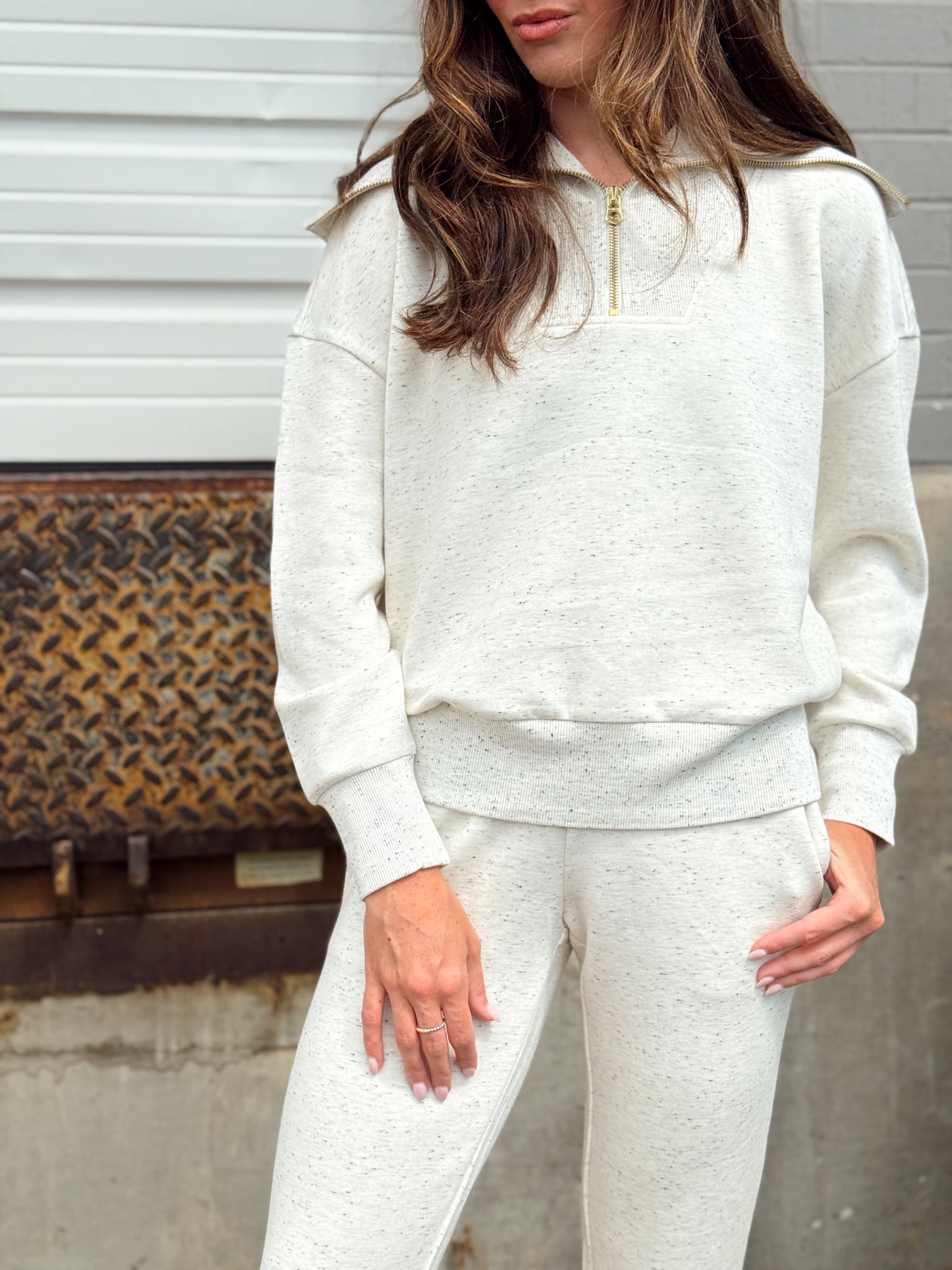 CATHERINE HALF ZIP SWEAT