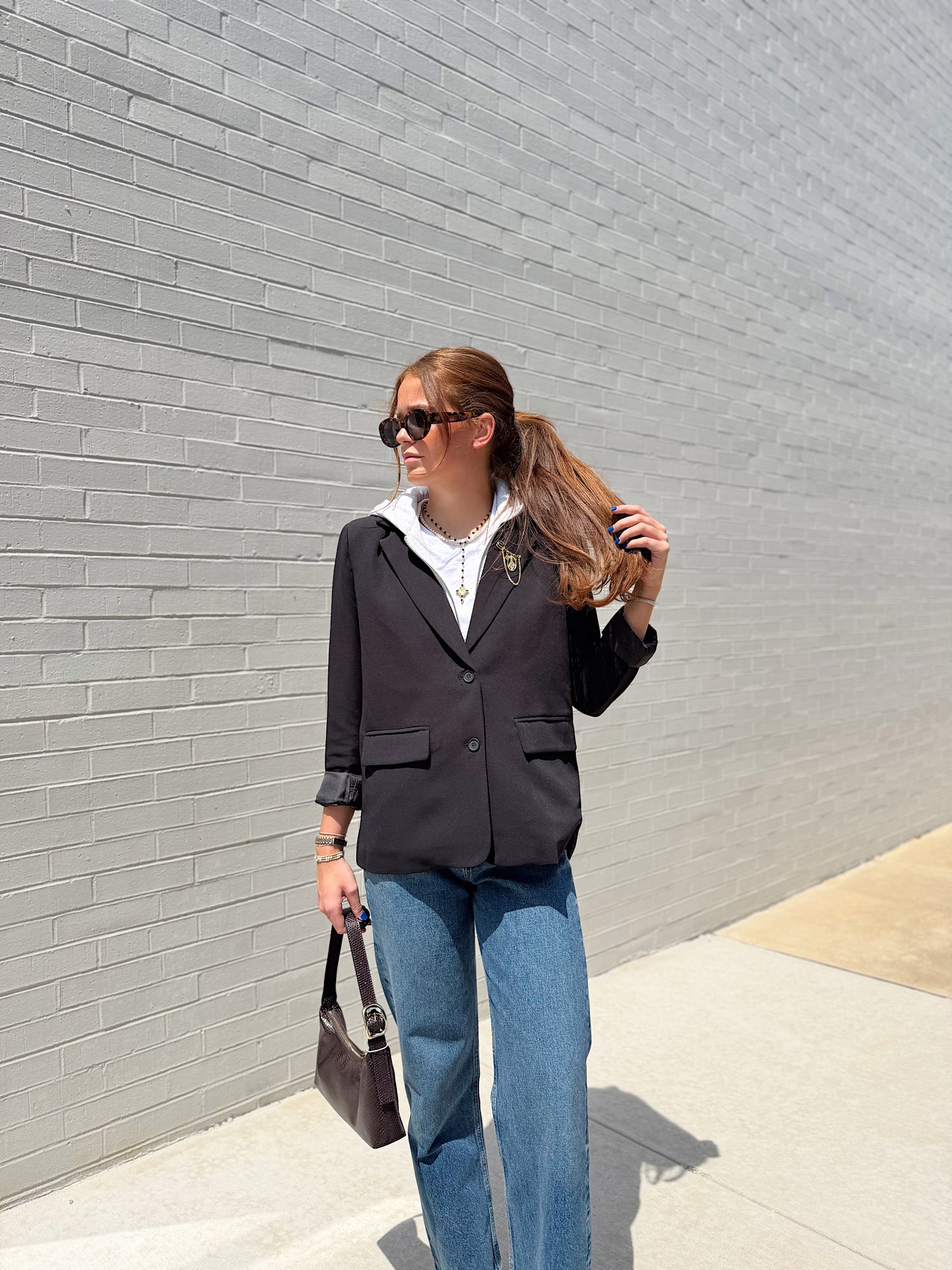 TAILORED BLAZER WITH HOODIE