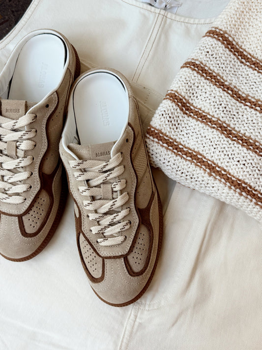 MULE LEATHER SNEAKERS