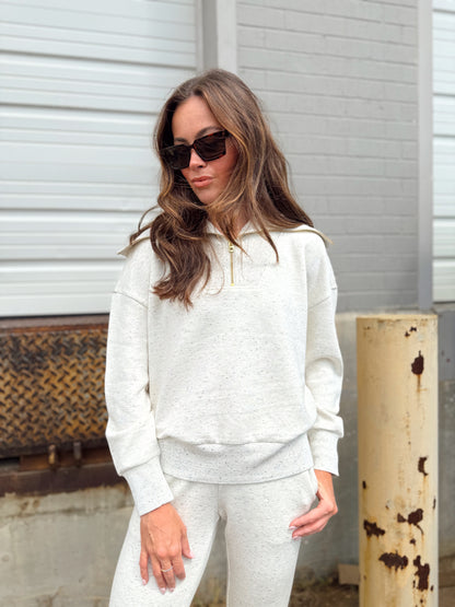 CATHERINE HALF ZIP SWEAT