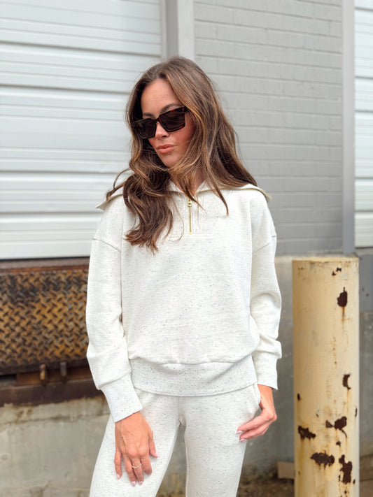 CATHERINE HALF ZIP SWEAT