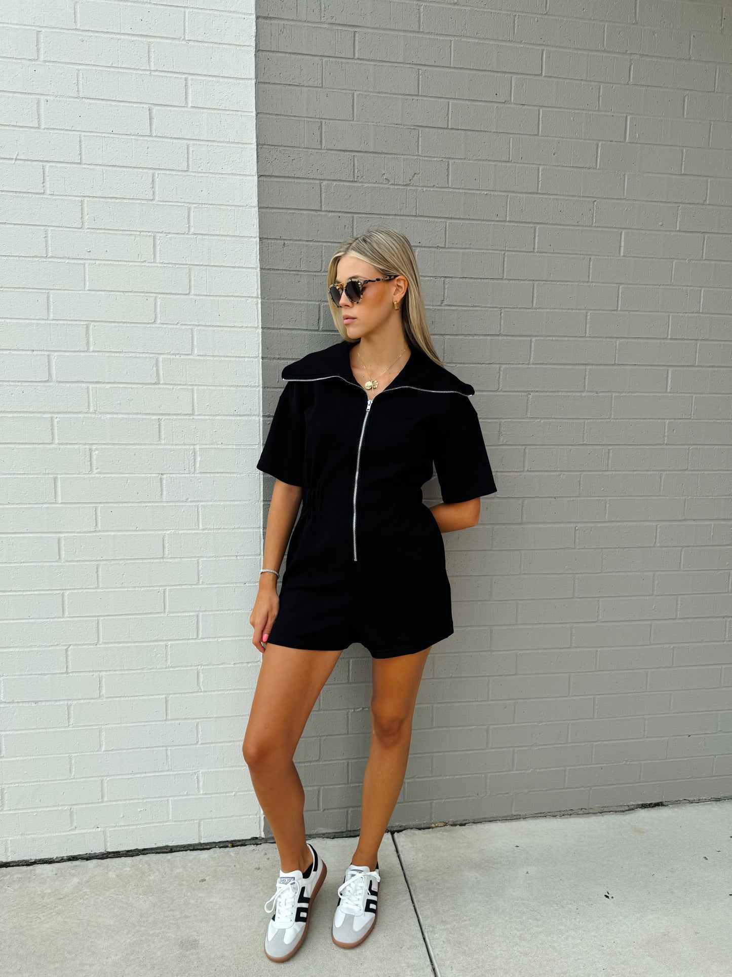 VARSITY KNIT ROMPER