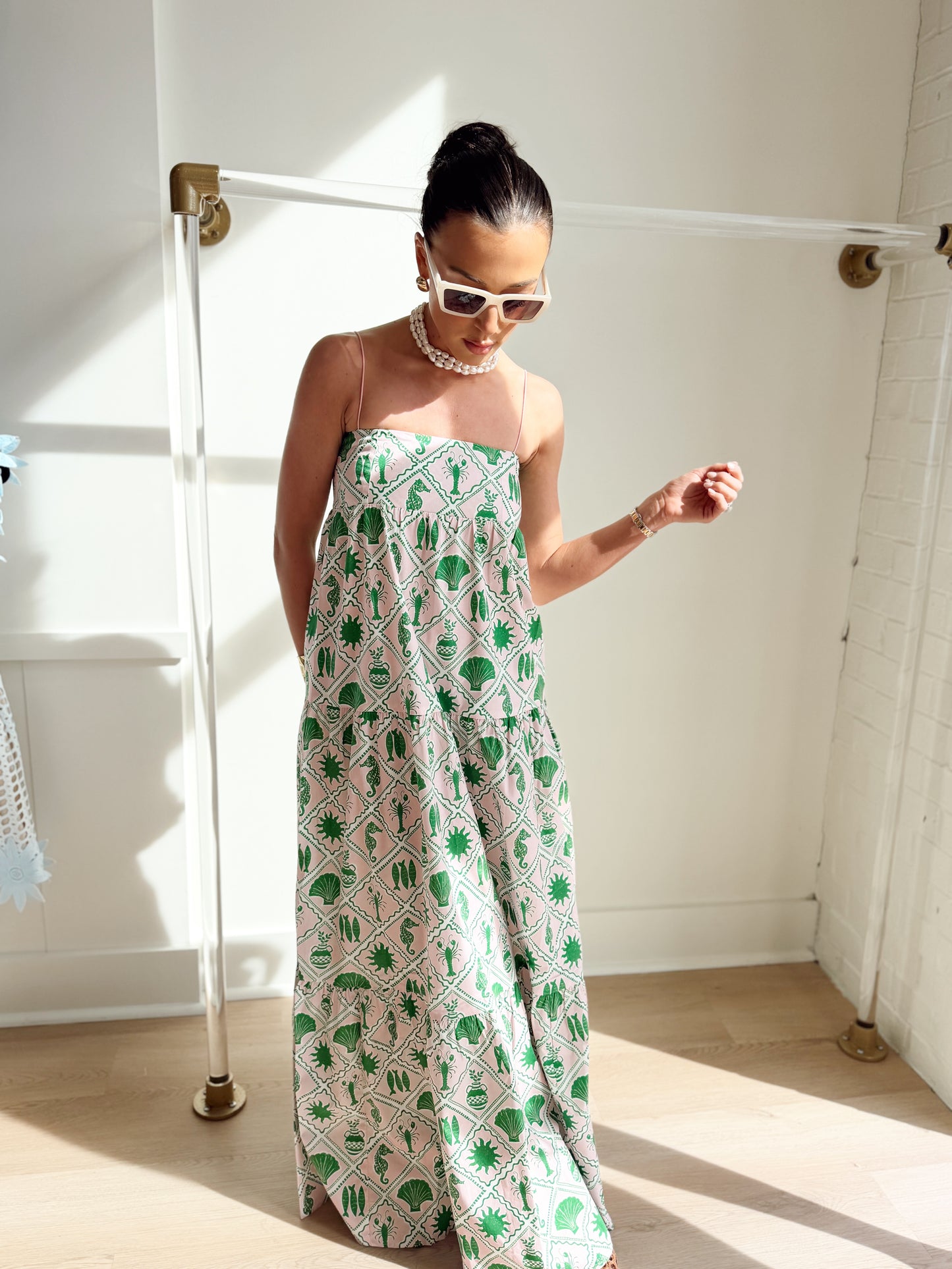 LONG WEEKEND MAXI DRESS COASTAL COLLAGE