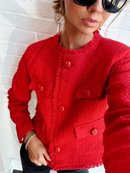 TWEED CROPPED JACKET