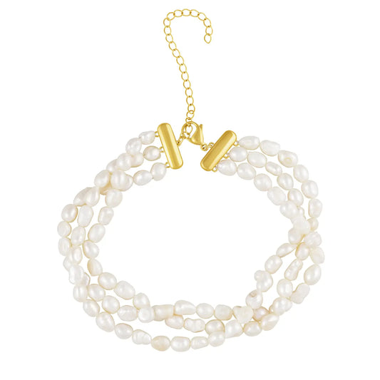 MADELINE 3-LAYERED PEARL CHOKER