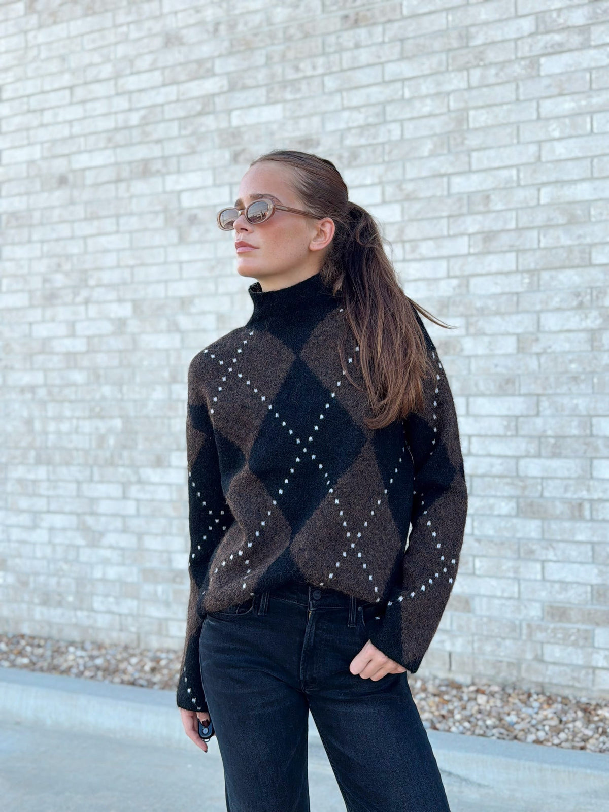 AMORA LS MOCK PULLOVER