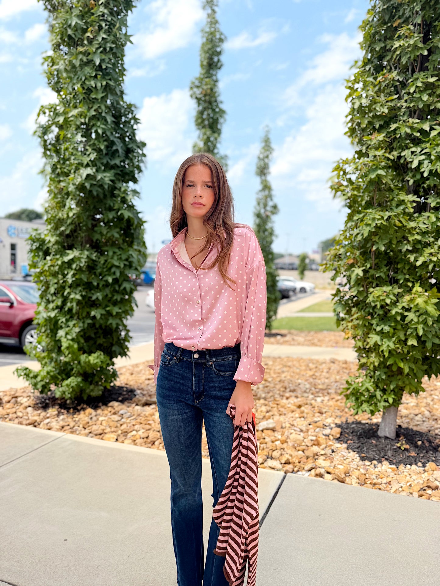 POLKA DOT BLOUSE