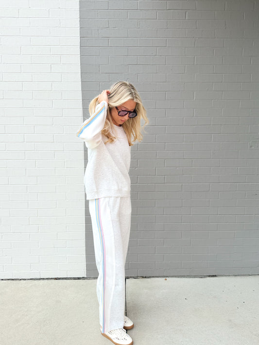 SPRING STRIPE CLOUD JOGGER