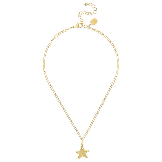 PETITE STAR PAPERCLIP NECKLACE