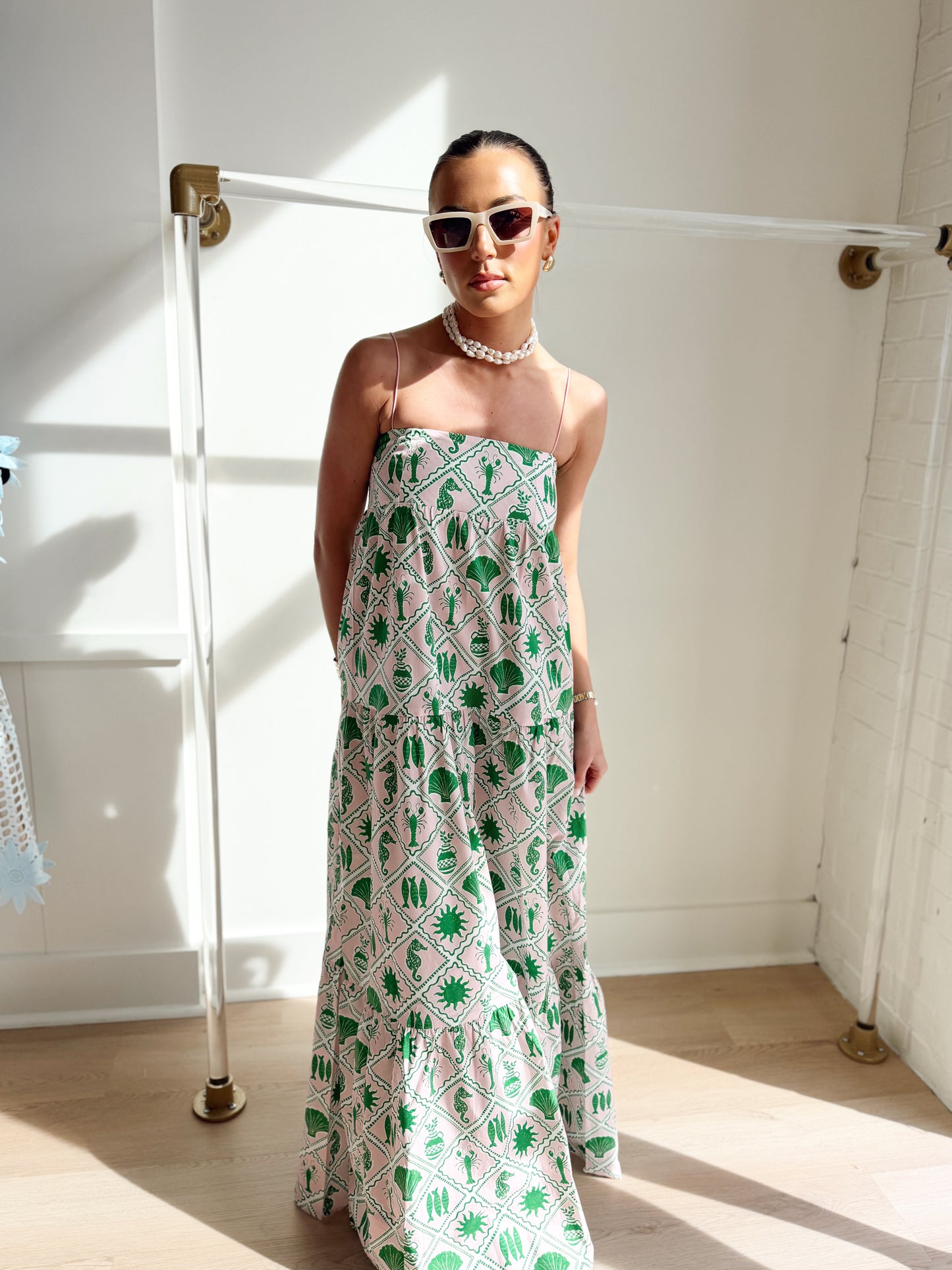 LONG WEEKEND MAXI DRESS COASTAL COLLAGE