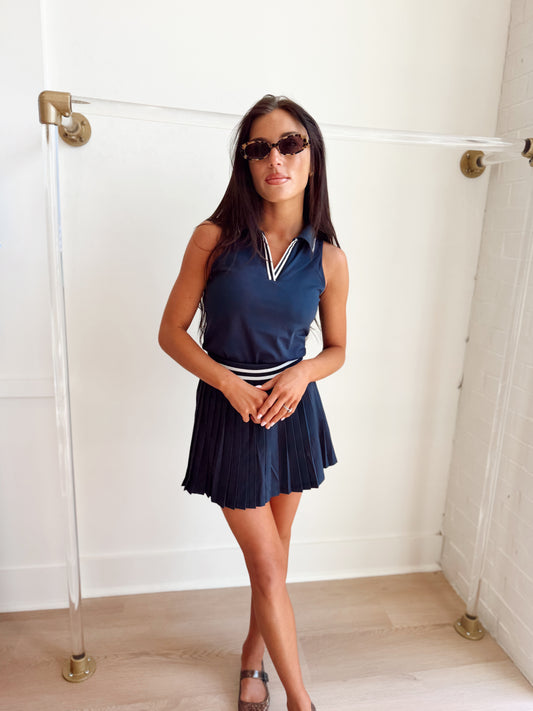 MELODIE SPORT COLLAR TOP