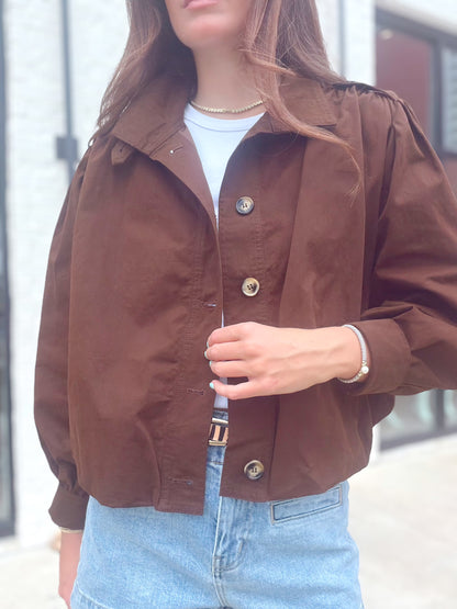 HIGH COLLAR BOMBER JACKET