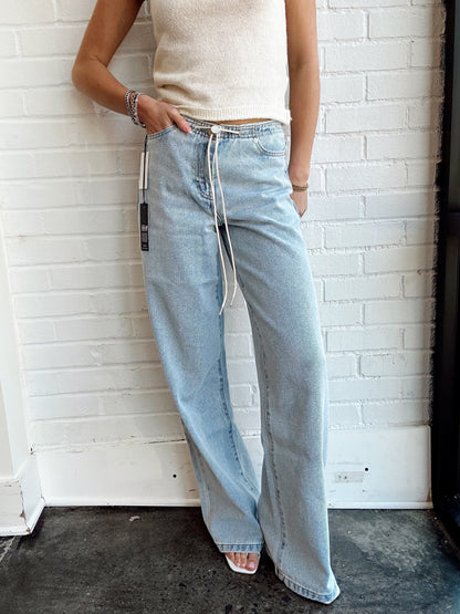JADE DRAWSTRING WIDE LEG PANT