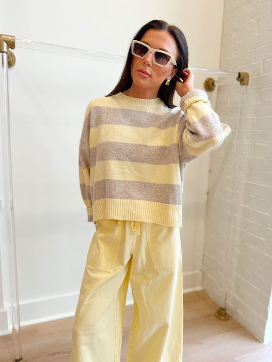 CIRRUS STRIPE SWEATER