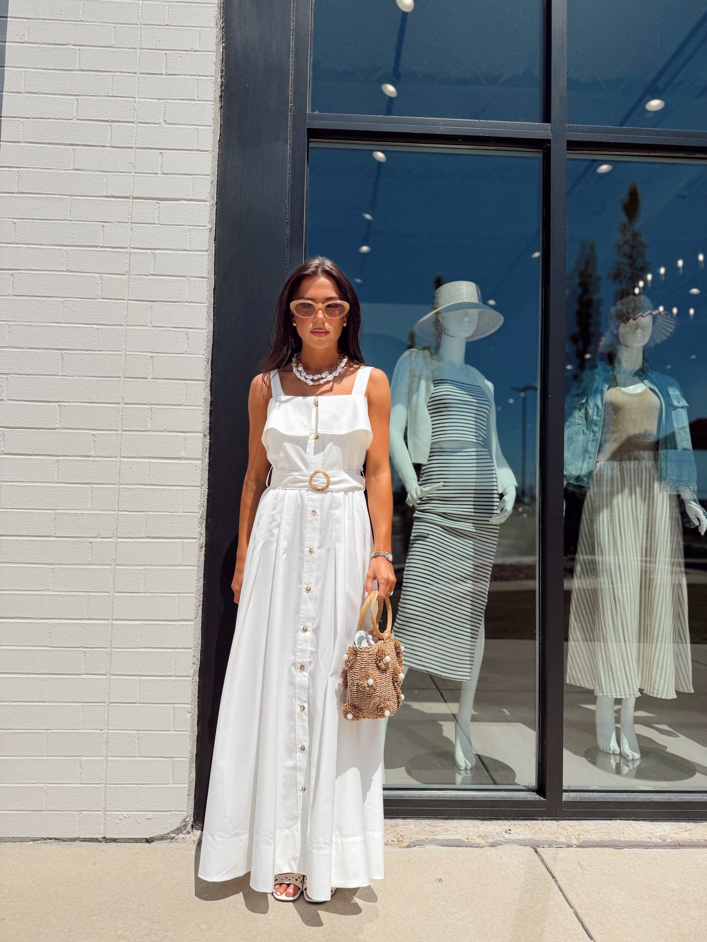 FLUID RAYON MIDI DRESS