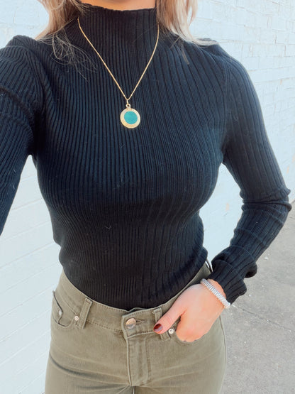 NATE HALF NECK SWEATER