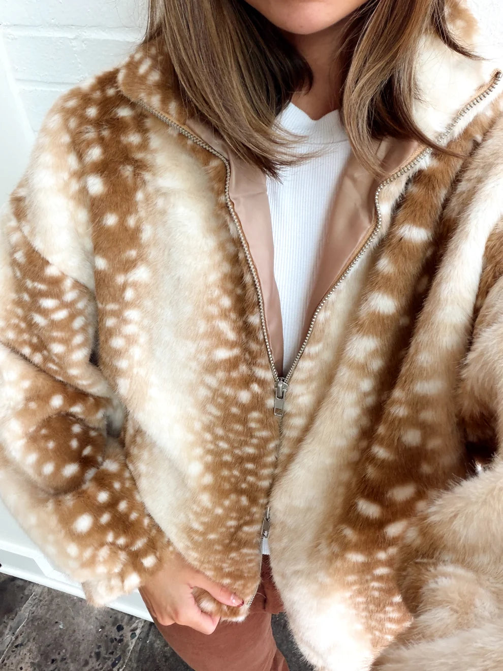 BAMBI FAUX FUR BOMBER