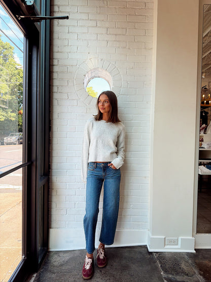 KEEPER CROP LOW RISE STRAIGHT JEAN