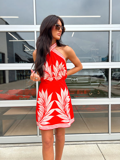 HALTER NECK MINI DRESS