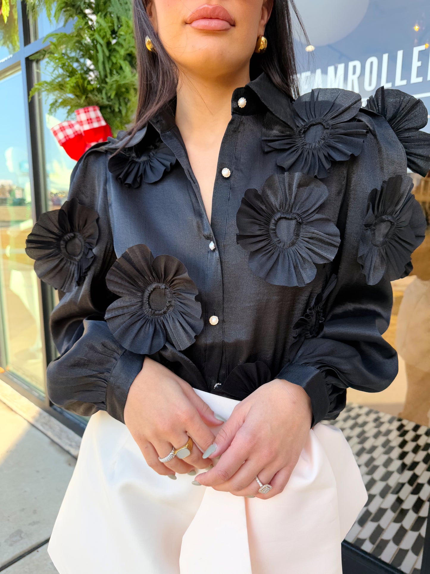 LAVISH FLORAL BLOUSE