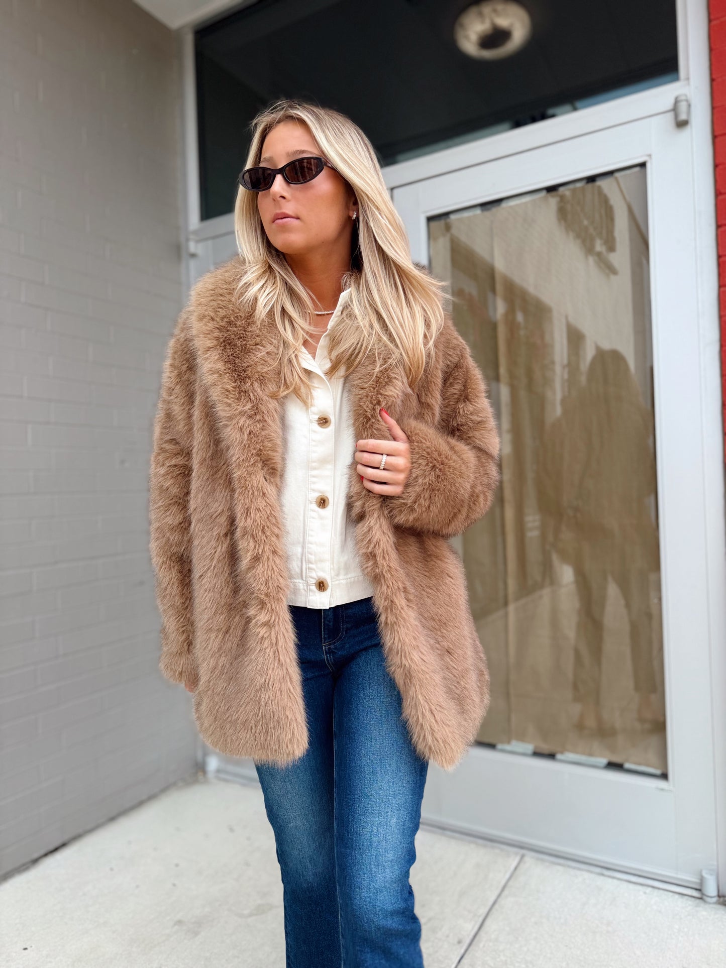 LOGAN FAUX FUR COAT