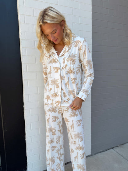 SAFARI PJ LONG SLEEVE TOP