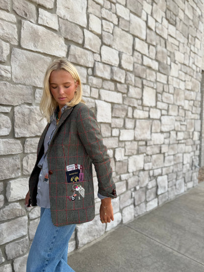 GREEN WELSH PLAID JACKET