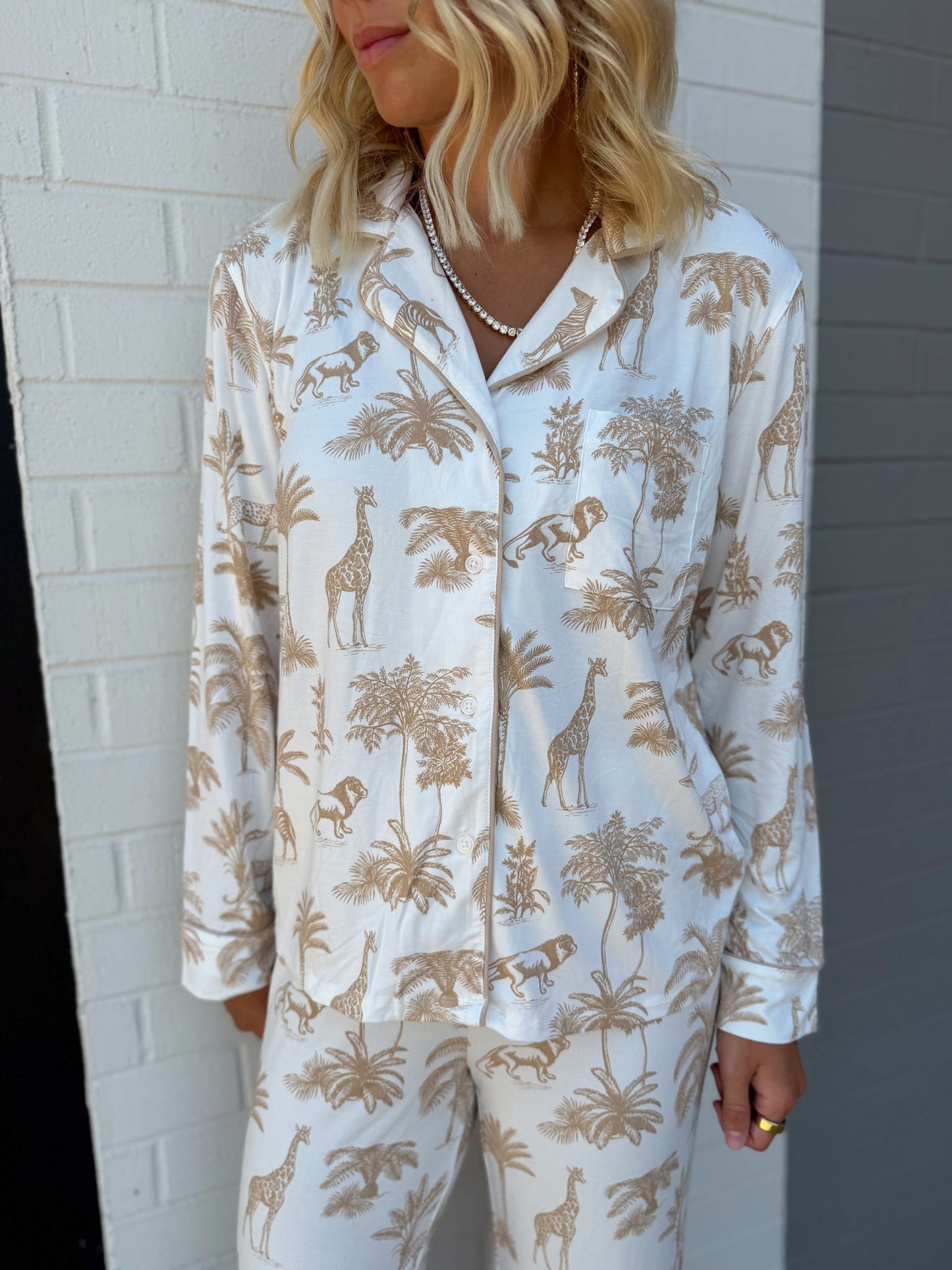 SAFARI PJ LONG SLEEVE TOP